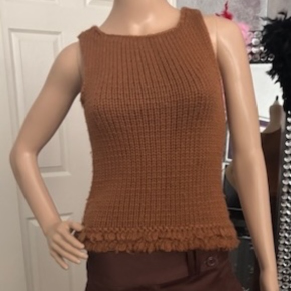 Knit Sleeveless Wool Sweater by BCBG - Picture 3 of 8